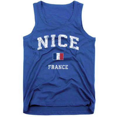 Nice France Vintage Athletic Sports Design Meaningful Gift Tank Top