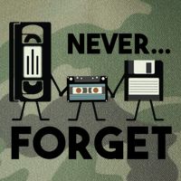 NEVER FORGET VHS TAPE, FLOPPY DISK, TAPE, FUNNY NOSTALGIA Legacy Tie Dye Trucker Hat