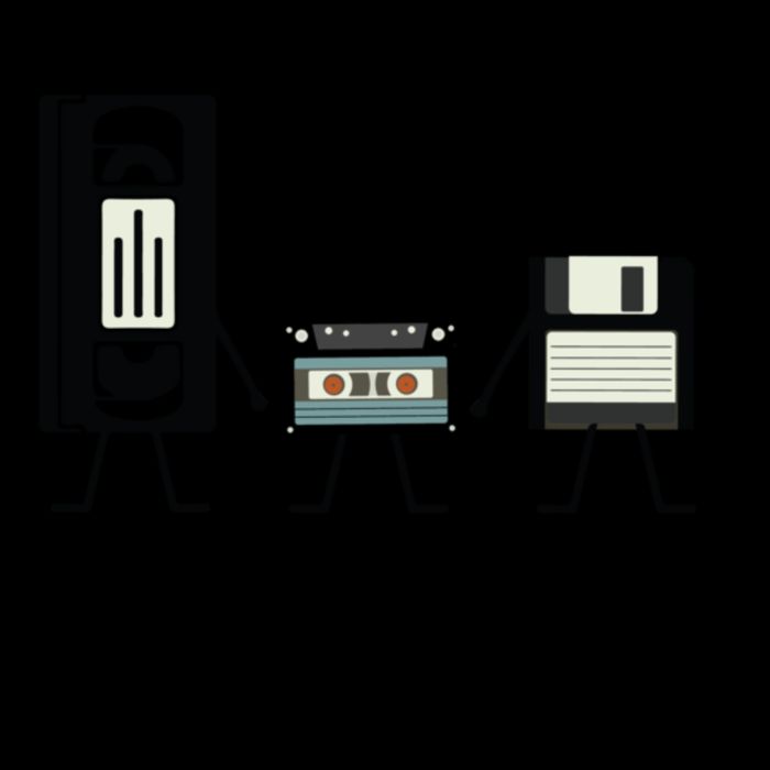 NEVER FORGET VHS TAPE, FLOPPY DISK, TAPE, FUNNY NOSTALGIA City Backpack