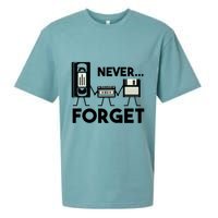 NEVER FORGET VHS TAPE, FLOPPY DISK, TAPE, FUNNY NOSTALGIA Sueded Cloud Jersey T-Shirt