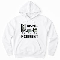 NEVER FORGET VHS TAPE, FLOPPY DISK, TAPE, FUNNY NOSTALGIA Hoodie