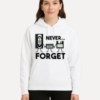 NEVER FORGET VHS TAPE, FLOPPY DISK, TAPE, FUNNY NOSTALGIA Hoodie