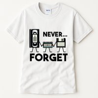 NEVER FORGET VHS TAPE, FLOPPY DISK, TAPE, FUNNY NOSTALGIA Tall T-Shirt