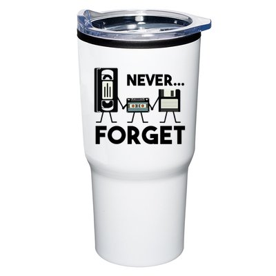 NEVER FORGET VHS TAPE, FLOPPY DISK, TAPE, FUNNY NOSTALGIA Tumbler