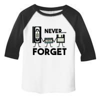 NEVER FORGET VHS TAPE, FLOPPY DISK, TAPE, FUNNY NOSTALGIA Toddler Fine Jersey T-Shirt