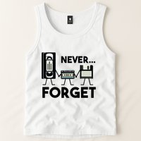 NEVER FORGET VHS TAPE, FLOPPY DISK, TAPE, FUNNY NOSTALGIA Tank Top