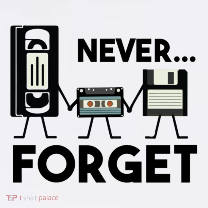 NEVER FORGET VHS TAPE, FLOPPY DISK, TAPE, FUNNY NOSTALGIA Tank Top