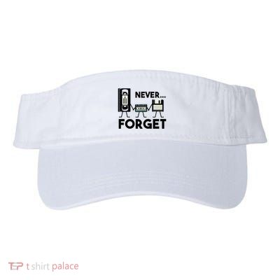 NEVER FORGET VHS TAPE, FLOPPY DISK, TAPE, FUNNY NOSTALGIA Visor