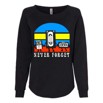 Never Forget Vhs Tapes Womens California Wash Sweatshirt