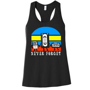 Never Forget Vhs Tapes Women's Racerback Tank