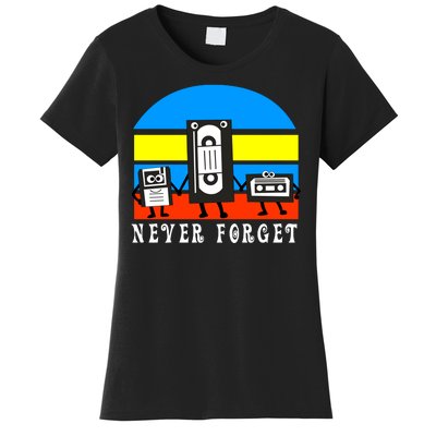 Never Forget Vhs Tapes Women's T-Shirt