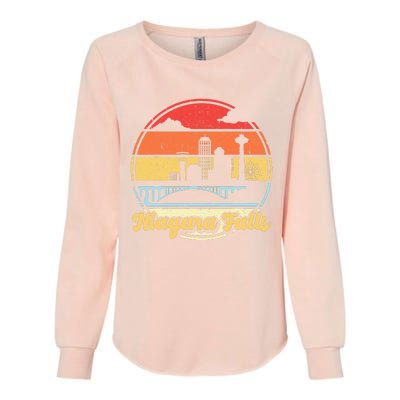 Niagara Falls Waterfall Vintage Matching Family Vacation Womens California Wash Sweatshirt