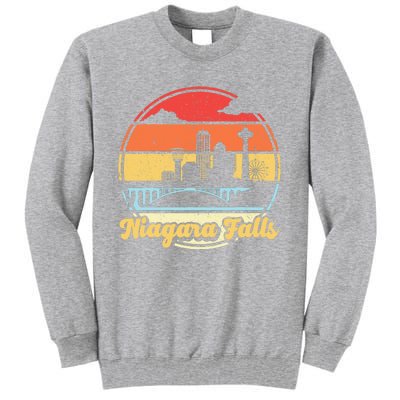 Niagara Falls Waterfall Vintage Matching Family Vacation Tall Sweatshirt