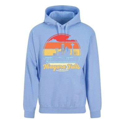 Niagara Falls Waterfall Vintage Matching Family Vacation Unisex Surf Hoodie