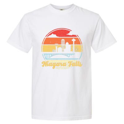 Niagara Falls Waterfall Vintage Matching Family Vacation Garment-Dyed Heavyweight T-Shirt