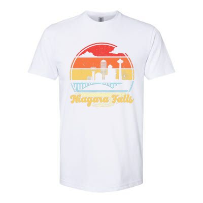 Niagara Falls Waterfall Vintage Matching Family Vacation Softstyle CVC T-Shirt