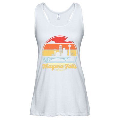 Niagara Falls Waterfall Vintage Matching Family Vacation Ladies Essential Flowy Tank