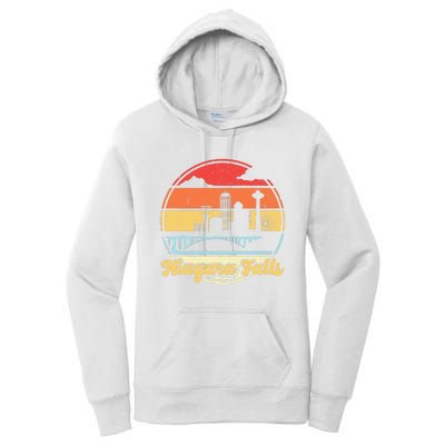 Niagara Falls Waterfall Vintage Matching Family Vacation Women's Pullover Hoodie