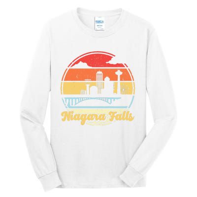 Niagara Falls Waterfall Vintage Matching Family Vacation Tall Long Sleeve T-Shirt