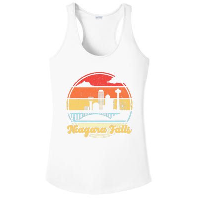 Niagara Falls Waterfall Vintage Matching Family Vacation Ladies PosiCharge Competitor Racerback Tank