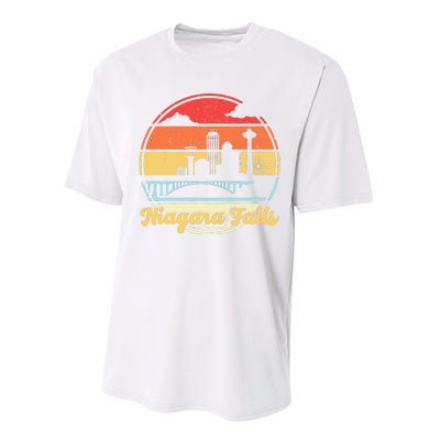 Niagara Falls Waterfall Vintage Matching Family Vacation Performance Sprint T-Shirt