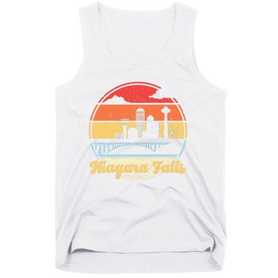 Niagara Falls Waterfall Vintage Matching Family Vacation Tank Top