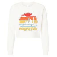 Niagara Falls Waterfall Vintage Matching Family Vacation Cropped Pullover Crew