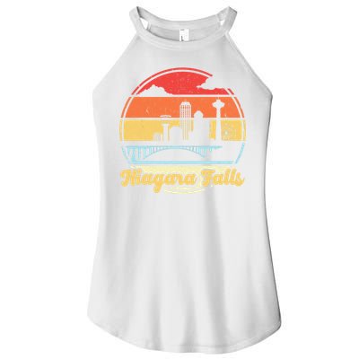 Niagara Falls Waterfall Vintage Matching Family Vacation Women's Perfect Tri Rocker Tank