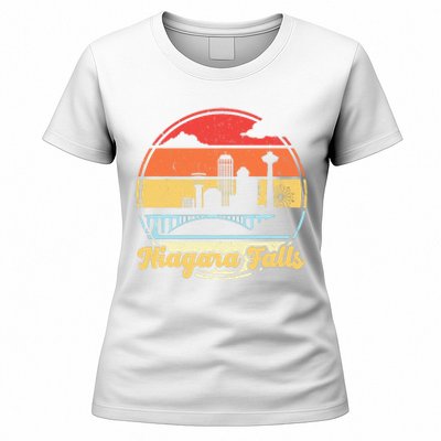 Niagara Falls Waterfall Vintage Matching Family Vacation Women's T-Shirt