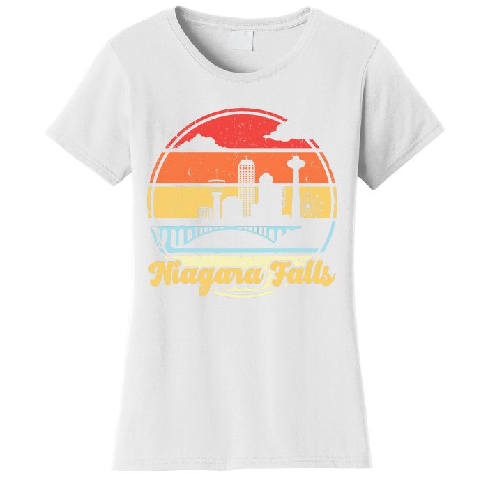 Niagara Falls Waterfall Vintage Matching Family Vacation Women's T-Shirt