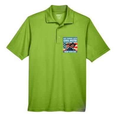 Not Friends With School Shooter Trump Vance 2024 Men's Origin Performance Pique Polo