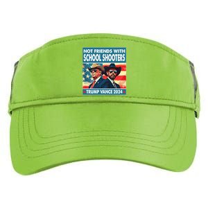 Not Friends With School Shooter Trump Vance 2024 Adult Drive Performance Visor