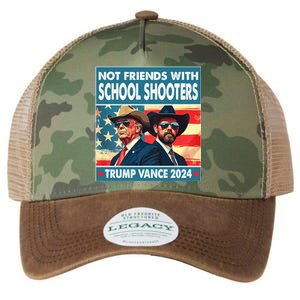 Not Friends With School Shooter Trump Vance 2024 Legacy Tie Dye Trucker Hat