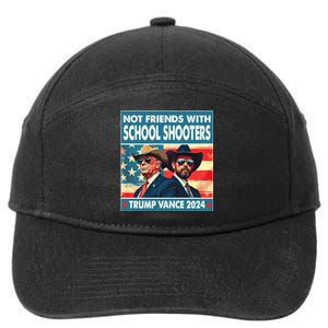 Not Friends With School Shooter Trump Vance 2024 7-Panel Snapback Hat