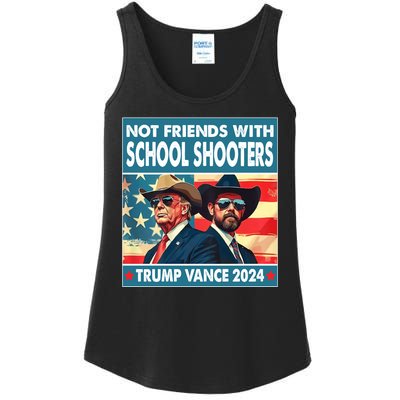 Not Friends With School Shooter Trump Vance 2024 Ladies Essential Tank