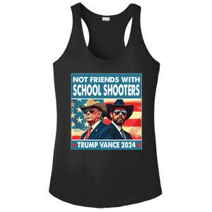 Not Friends With School Shooter Trump Vance 2024 Ladies PosiCharge Competitor Racerback Tank