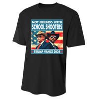 Not Friends With School Shooter Trump Vance 2024 Performance Sprint T-Shirt