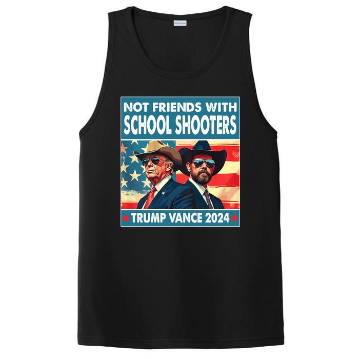 Not Friends With School Shooter Trump Vance 2024 PosiCharge Competitor Tank