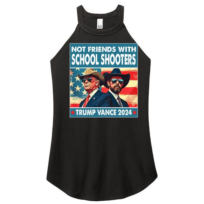 Not Friends With School Shooter Trump Vance 2024 Women's Perfect Tri Rocker Tank