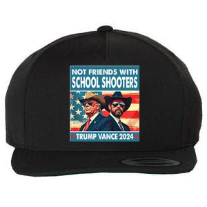 Not Friends With School Shooter Trump Vance 2024 Wool Snapback Cap