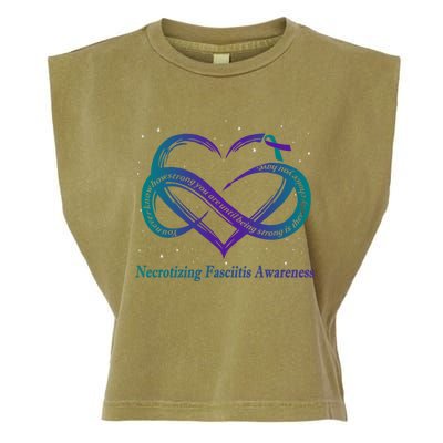 Necrotizing Fasciitis Warrior Gift Garment-Dyed Women's Muscle Tee