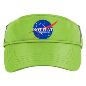 Not Flat We Checked Nasa Anti Flat Earth Adult Drive Performance Visor