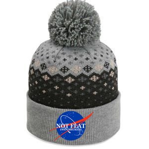 Not Flat We Checked Nasa Anti Flat Earth The Baniff Cuffed Pom Beanie