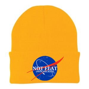 Not Flat We Checked Nasa Anti Flat Earth Knit Cap Winter Beanie