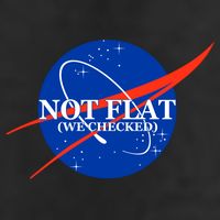 Not Flat We Checked Nasa Anti Flat Earth Adult Drive Performance Visor