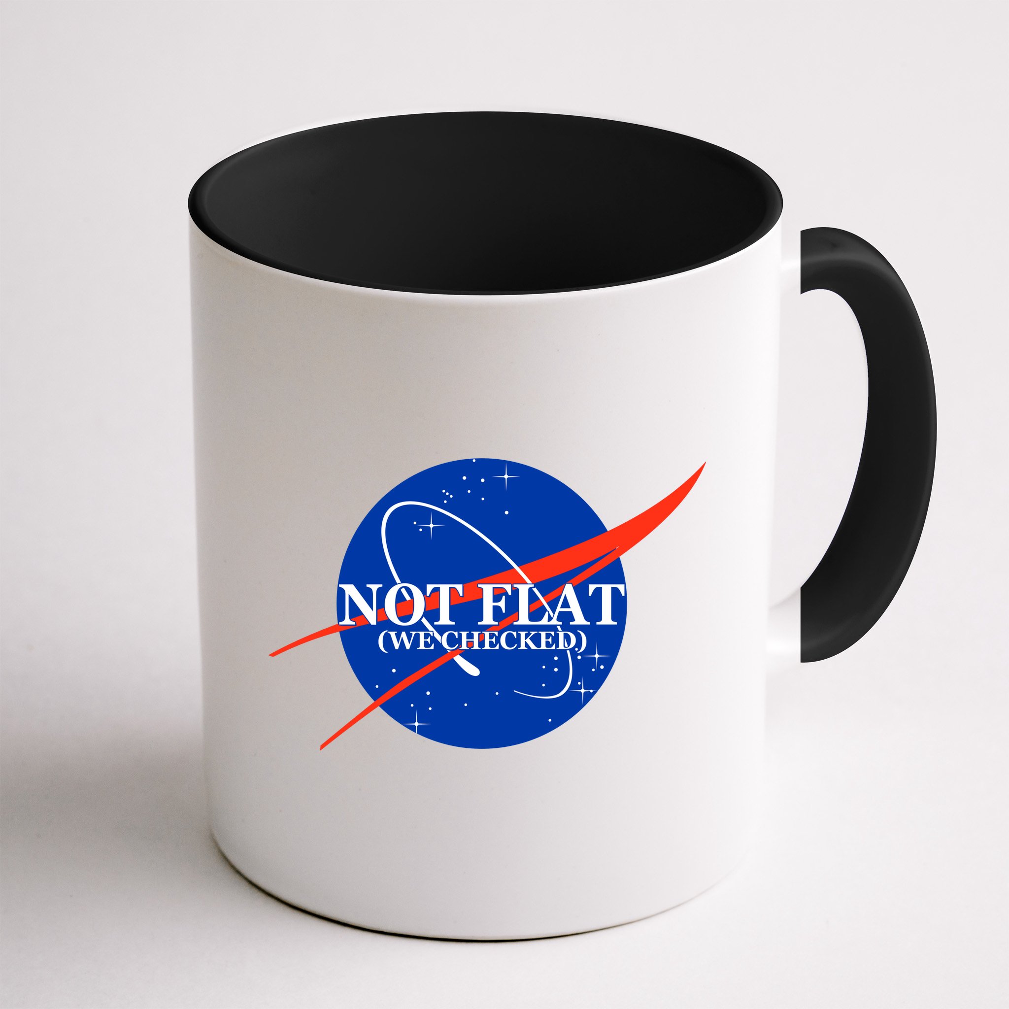 Not Flat We Checked Nasa Anti Flat Earth Mug