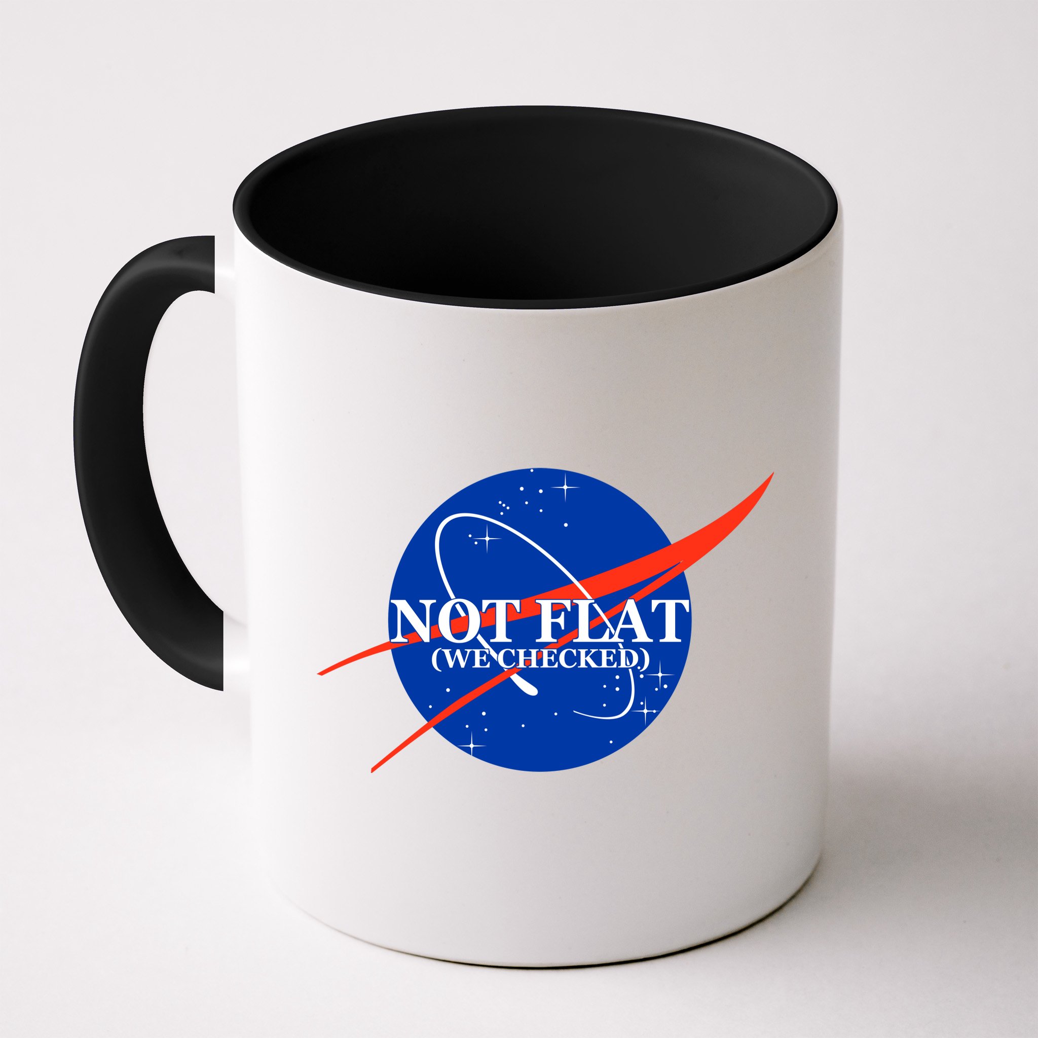 Not Flat We Checked Nasa Anti Flat Earth Mug