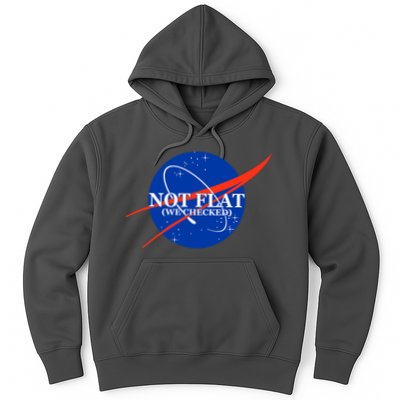 Not Flat We Checked Nasa Anti Flat Earth Hoodie