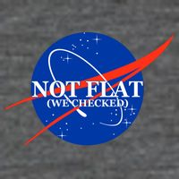 Not Flat We Checked Nasa Anti Flat Earth 7-Panel Snapback Hat