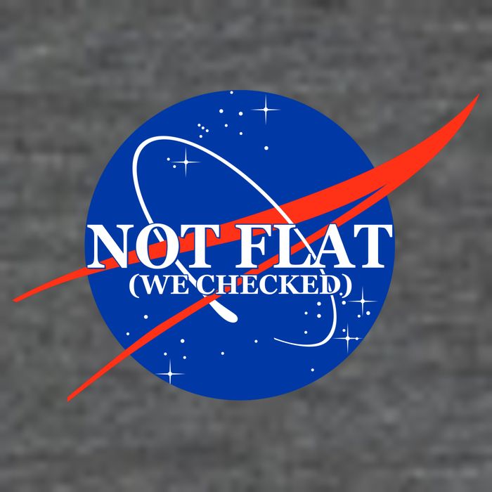 Not Flat We Checked Nasa Anti Flat Earth 7-Panel Snapback Hat